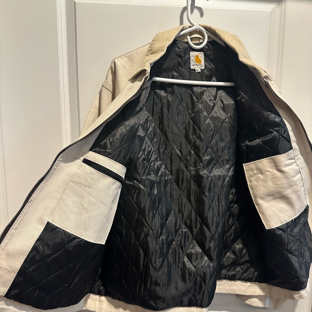 Carhartt Men's Beige Zip-Up Jacket - Picture 5 of 5